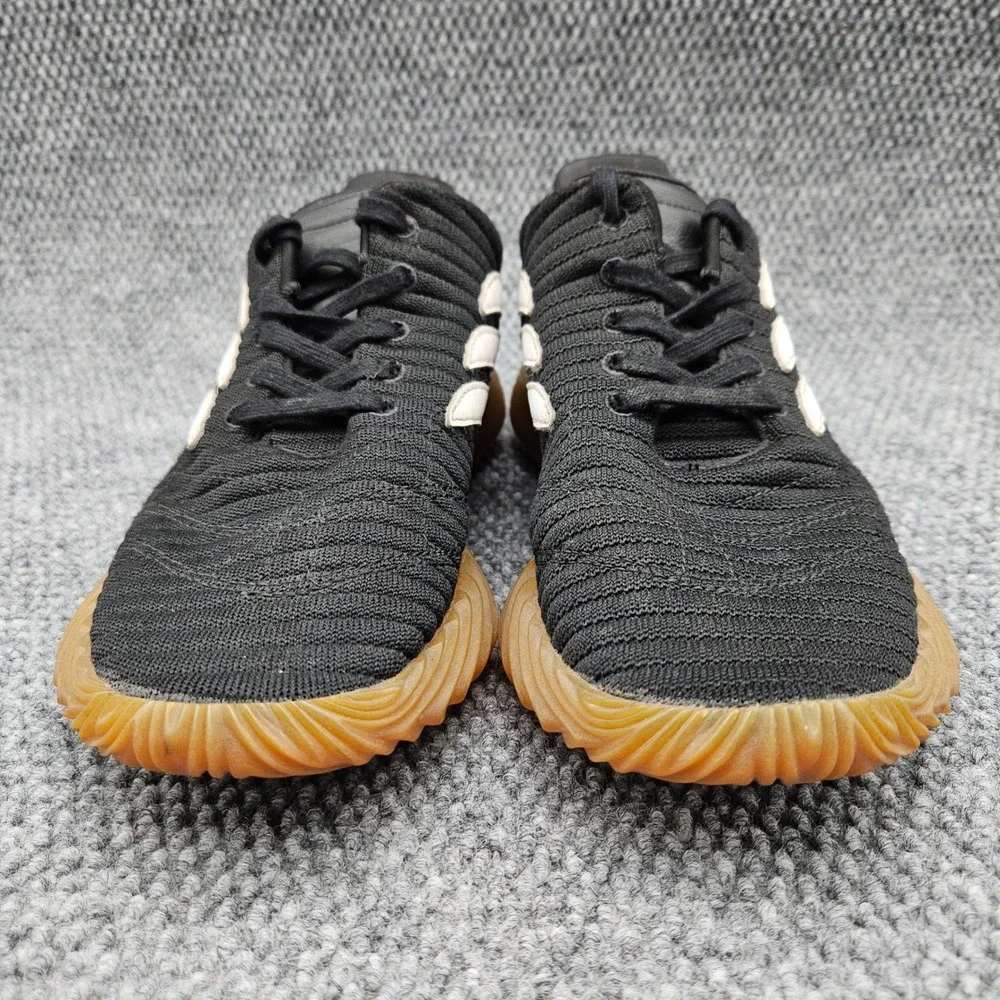 Adidas Mens 11 Black Gum Sobakov Sneakers Soccer Terrace Streetwear Shoes AQ1135